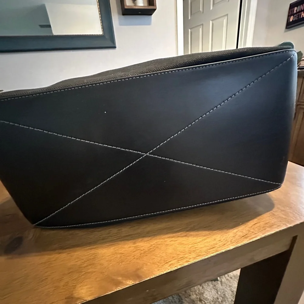 Coach Black Duffel Bag with Whale Design